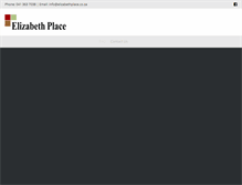 Tablet Screenshot of elizabethplace.co.za